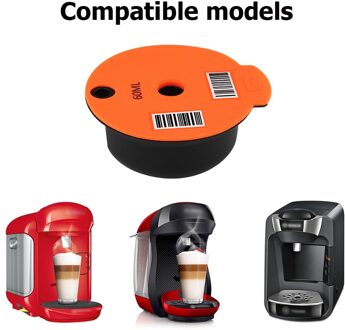 60/180Ml Koffie Capsule Cup Voor Bosch-S Tassimo Herbruikbare Plastic Filter Mand Pod Koffiezetapparaat Huishouden keuken Gadgets