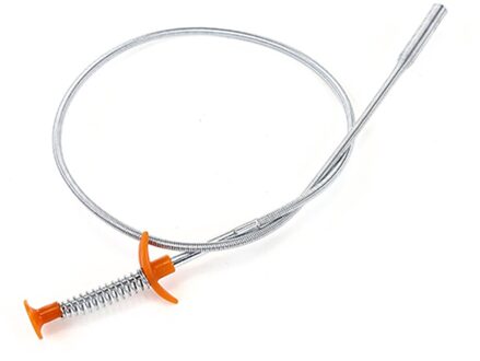 60/80 Cm Aanrecht Schoonmaken Haak Riool Baggeren Apparaat Voorjaar Pijp Haar Baggeren Tool Verwijdering Sink Deboucheur Canalisation # D 80cm