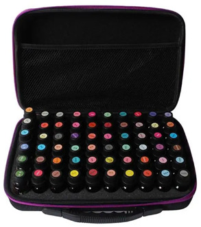 60 Bottles Essential Oil Case 10ml/15ml Essential Oil Collecting Bags Travel Portable Carrying Cases Nail Polish Storage Bag