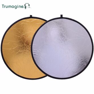 60 Cm/24 ''2 In 1 Draagbare Inklapbare Diffuser Fotografie Reflector Ronde Light Disc Reflector Voor Foto Studio camera Licht R