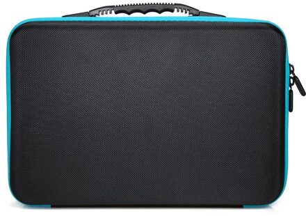 60-flessen Diamant Schilderij Doos Shockproof -proof Dubbele Rits Sluiting Borduurwerk Steentjes Opslag Container Case- blauw Bordeauxrood