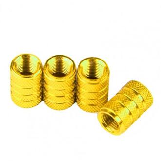 60% In !! 4 Stuks Aluminium Auto Wiel Tyre Bandenspanning Valve Stem Cap Stofkap Goud