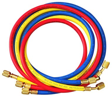 60 Inch 1/4 Inch Sae Draad Auto Airconditioning Koeling Opladen Slang Buis Voor R134A R12 R404 R502 (600-3000PSI)