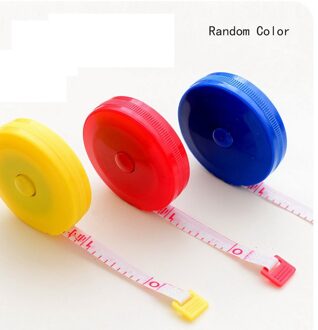 60-Inch 1.5 Meter Zacht En Intrekbare Meetlint Lichaam Meten Tailor Naaien Craft Doek Dieet Meten Tape
