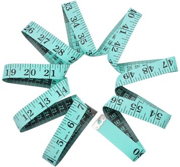60 Inch/300Cm Diy Kleermaker Kleding Meetlint Platte Heerser Centimeter Meter Naaien Meetlint Doek Heerser zachte Tape groen