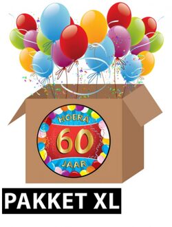 60 jaar feestartikelen pakket XL - Feestpakketten