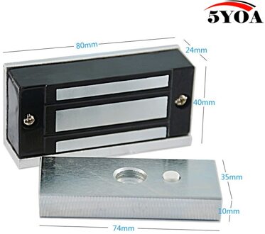 60 KG (132lbs) 12 V Toegangscontrole Elektrische Magnetische Deurslot Elektrische Lock