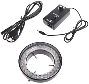 60 Led Verstelbare Ring Light Illuminator Lamp Voor Stereo Zoom Microscoop Microscoop Eu Plug
