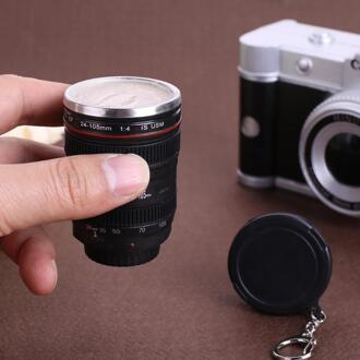60 ml Mini SLR Camera Lens Mok Plastic Koffie Mok Met Sleutelhanger Draagbare Reizen Wijn Cup Rvs Drinkwaren