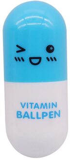 60 pcs 6 Kleur Cartoon Kleurrijke Balpen Creatieve Schoolbenodigdheden Capsule Balpen 0.7MM Penpunt Leuke Patroon pen 60 stk roze / 60 stk blauw