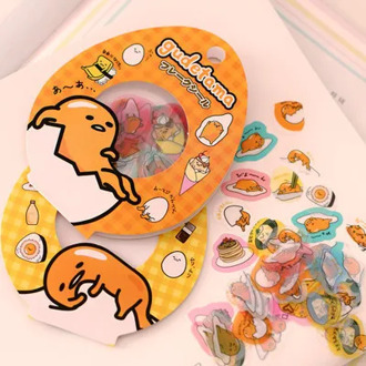 60 pcs/pack Sanrio Gudetama Lazy Egg Sealing Stickers Diary Label Stickers Pack Decorative Scrapbooking DIY Stickers