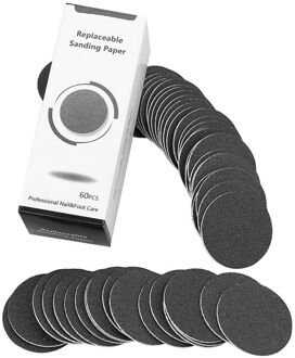 60 Pcs Vervanging Schuurpapier Schijven Pads Voor Elektrische Foot File Eelt Remover Pedicure Tool