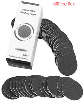 60 Pcs Voet Bestand Vervanging Schuurpapier Schijven Pads Voor Elektrische Foot File Eelt Remover Pedicure Tool