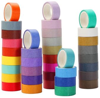 60 Rolls 15Mm Breed Washi Masking Tape Set, Kleurrijke Regenboog Tape Voor Diy Ambachten, Tijdschriften, planners, Scrapbooking, Wikkelen