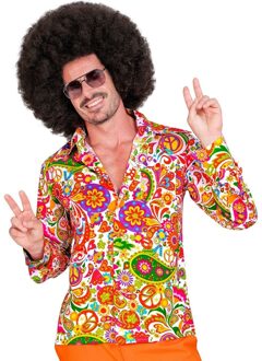 60's Blouse Heren Peace & Paisley Oranje Oranje, Multikleur - Print