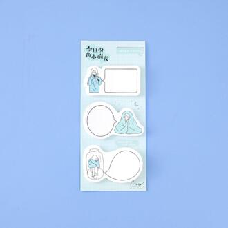 60 Sheets/Pack Kawaii Sticky Notes Zelfklevende Mini Memo Pad Bookmark Schema Marker Papier Sticker School Kantoor levert