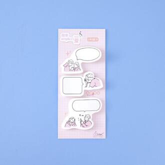 60 Sheets/Pack Kawaii Sticky Notes Zelfklevende Mini Memo Pad Bookmark Schema Marker Papier Sticker School Kantoor levert
