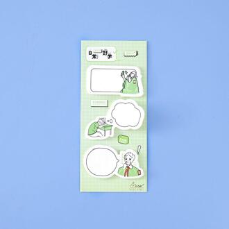 60 Sheets/Pack Kawaii Sticky Notes Zelfklevende Mini Memo Pad Bookmark Schema Marker Papier Sticker School Kantoor levert