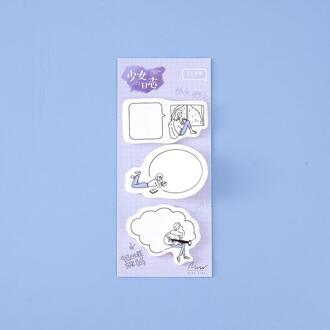 60 Sheets/Pack Kawaii Sticky Notes Zelfklevende Mini Memo Pad Bookmark Schema Marker Papier Sticker School Kantoor levert