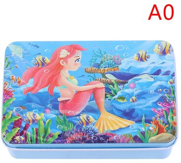 60 Slice Kleine Stuk Mermaid Hout Puzzel Speelgoed Kinderen Houten Puzzels Educatief Speelgoed A0