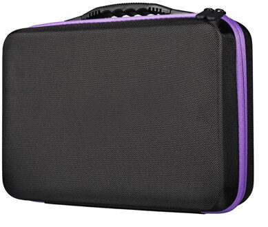 60 Slots 15Ml Houder Reizen Doos Handtas Fles Carry Eva Rits Schokbestendig Aromatherapie Storage Case Duurzaam Essentiële Olie Paars