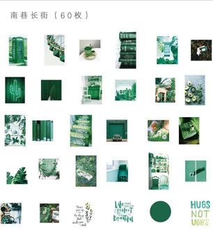 60 stks/pak Herinnering van Tijd Decoratie Briefpapier Sticker Scrapbooking Planner Journal Dagboek Diy Decoratieve Label Stickers