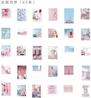 60 stks/pak Herinnering van Tijd Decoratie Briefpapier Sticker Scrapbooking Planner Journal Dagboek Diy Decoratieve Label Stickers