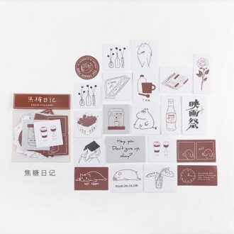 60 Stks/partij Eiland Tuin Schrijven Stickers Decoratieve Kinderen Scrapbooking Materiaal Gelukkig Planner Craft Supplies 1