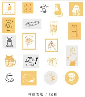 60 Stks/partij Eiland Tuin Schrijven Stickers Decoratieve Kinderen Scrapbooking Materiaal Gelukkig Planner Craft Supplies 9