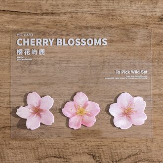 60 Stks/partij Sticky Notes Wind Plant Natuur Notepad Kersenbloesem Vlinder Daisy Maan Post-Het Bericht Memo Student Briefpapier