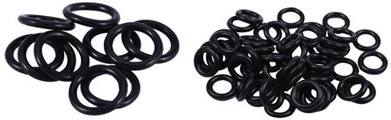 60 Stuks Zwarte Nitril Rubber O Ring Seals Wasmachines 12 Mm X 2.5 Mm X 7 Mm & 16X12X2 Mm