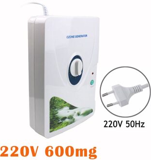 600 mg/u Ozongenerator Ionisator Luchtreiniger Olie Groente Vlees Fresh Air Cleaner Zuiveren Lucht Water Huishoudelijke purificador de lucht AC220V 600mg