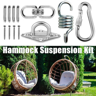 600 pounds Heavy Duty Hammock Suspension Kit Hammock Hanging Kit Garden Swing Hammock Buckle Hammock Hook