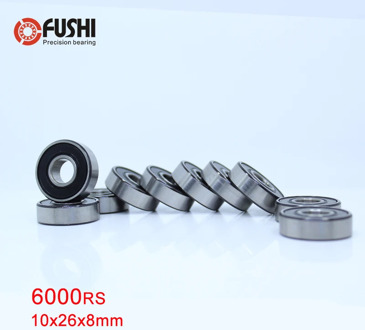 6000-2RS Bearing ABEC-5 10PCS 10*26*8 mm Deep Groove Ball Bearings 6000RS 180100 RS 6000 2RS