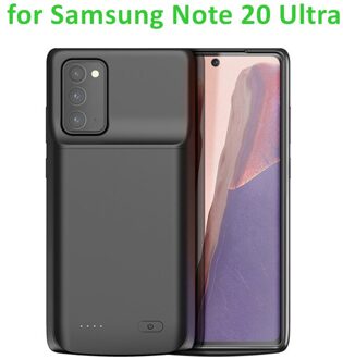 6000Mah Externe Batterij Oplader Case Voor Samsung Galaxy Note 20 Ultra 5G Note 20 Power Bank Case Cover voor Samsung Note 20 zwart Note 20 ultra