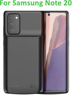 6000Mah Externe Batterij Oplader Case Voor Samsung Galaxy Note 20 Ultra 5G Note 20 Power Bank Case Cover voor Samsung Note 20 zwart Note 20