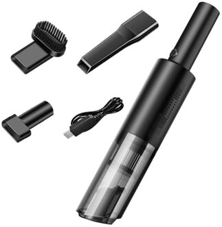 6000Pa Handheld Vacuüm Sterke Zuigkracht High Power 120W Bedrade/Draadloze Autolader Stofzuiger Auto Draagbare Voor auto Thuis Huisdier zwart-2