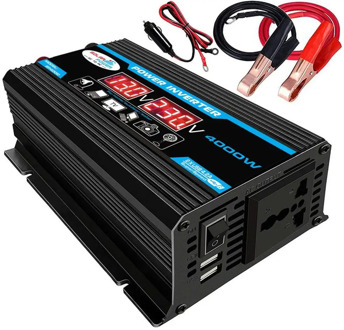 6000W Digital Car Inverter 12V To 220V Modified Sine Wave Inverter Voltage Converter + Lcd Display Digital Car Inverter