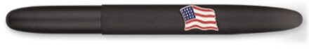 600BAF Fisher Space Pen Bullet Mat Zwart met Amerikaanse Vlag