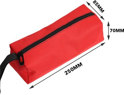 600D Polyester Gereedschapstas Schroevendraaier Tang Reparatie Handgereedschap Organizer Elektricien Kit Met Polsband rood