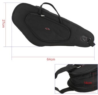 600D Thicken Padded Water-resistant Alto Saxophone Sax Bag Case 15mm Foam Hard Board Double Zipper with Adjustable Shoulder Strap Pocket