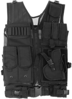 600D Versterkte Stof Heavy Duty-Duurzaam Mesh Vest Met Afneembare