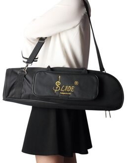 600D Water-resistant Trumpet Gig Bag Oxford Cloth Adjustable Single Shoulder Strap Pocket 5mm Cotton Padded
