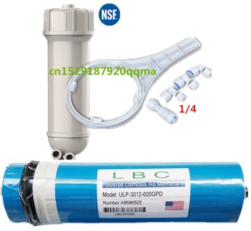 600gpd Omgekeerde Osmose Water Filter 3012-600 Ro-membraan Filter Ro Systeem + Nsf Water Filter Osmose Behuizing 1/4 quick Links