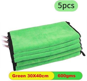 600Gsm Extra Zachte Wasstraat Microfiber Handdoek Car Cleaning Drogen Doek Car Care Doek Detaillering Auto Washtowel Nooit Scrat Goud