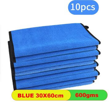 600Gsm Extra Zachte Wasstraat Microfiber Handdoek Car Cleaning Drogen Doek Car Care Doek Detaillering Auto Washtowel Nooit Scrat wit