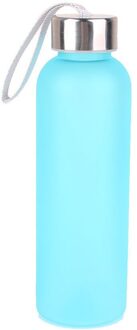 600ml Outdoor Draagbare Camping Fietsen Reizen Drink Water Bottle Cup Waterkoker fiets water Drinken fles in fles blauw