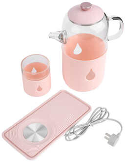 600Ml Roze Waterkoker Multifunctionele Temperatuur Constante Glas Theepot Chinese Plug 220V
