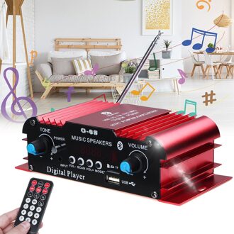 600W 12V 2CH Auto Audio Amplificador Hifi Audio Eindversterker Thuis Auto Bluetooth Stereo Versterkers Fm Radio Usb afstandsbediening