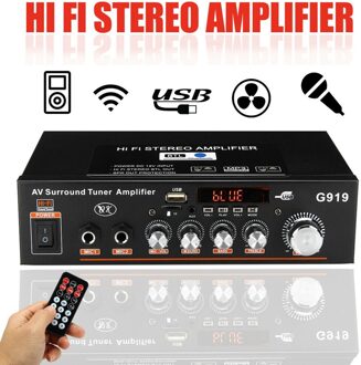 600W 220V/12V Portable Versterker Mini Hifi Stereo Audio Eindversterker Bluetooth Voor Auto Thuis Met afstandsbediening